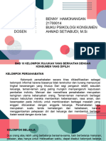 Tugas Buku Psikologi Konsumen - Benny H - 21700014 - PPT