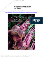 Nutritional Sciences 3rd Edition Mcguire Test Bank