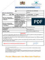 PMP Formulaire Inscription Entreprise 2020