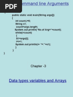 Data Types Variables and Arrays