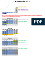 Calendário Aulas - 2023-1