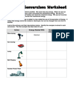 Energy Conversion Ws