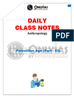 6556e449c22d5e0018322289 - ## - Anthropology - Archeology - Paleolithic Age (Part 03) - Daily Class Notes