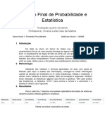 Relatório Final de Probabilidade e Estatística