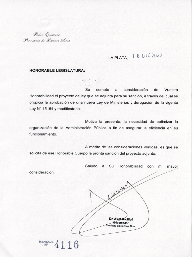 A 5 23-24 Ley de Ministerios | PDF
