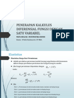 MB VIII - Penerapan Kalkulus Diferensial - Fungsi Dengan 1 Var Bebas