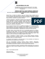 Ministro de Defensa Destaca Que Fuerzas Armadas Están Preparadas para Afrontar El Fenómeno El Niño