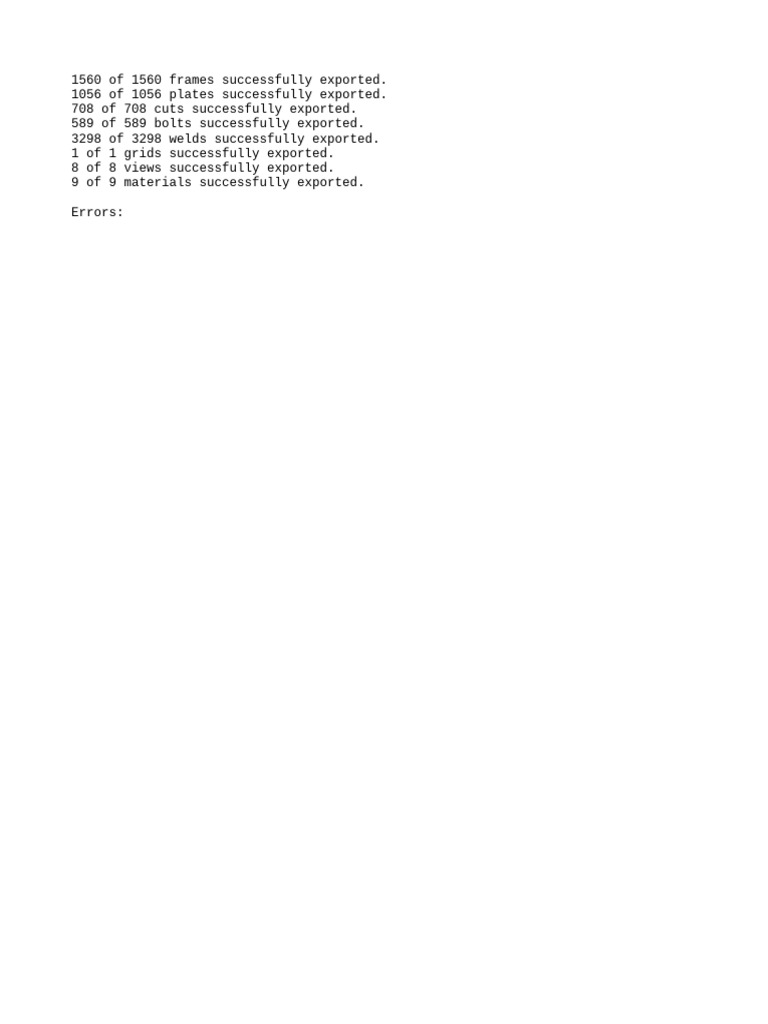 Successful Export Summary Report | PDF