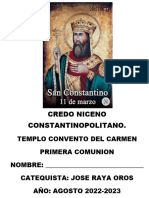 Credo Niceno Constantinopolitano.