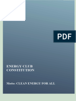 Energy Club Constitution