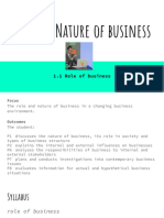 Lesson 3 - 1.1 Role of Business