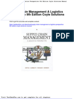 Supply Chain Management A Logistics Perspective 9th Edition Coyle Solutions Manual