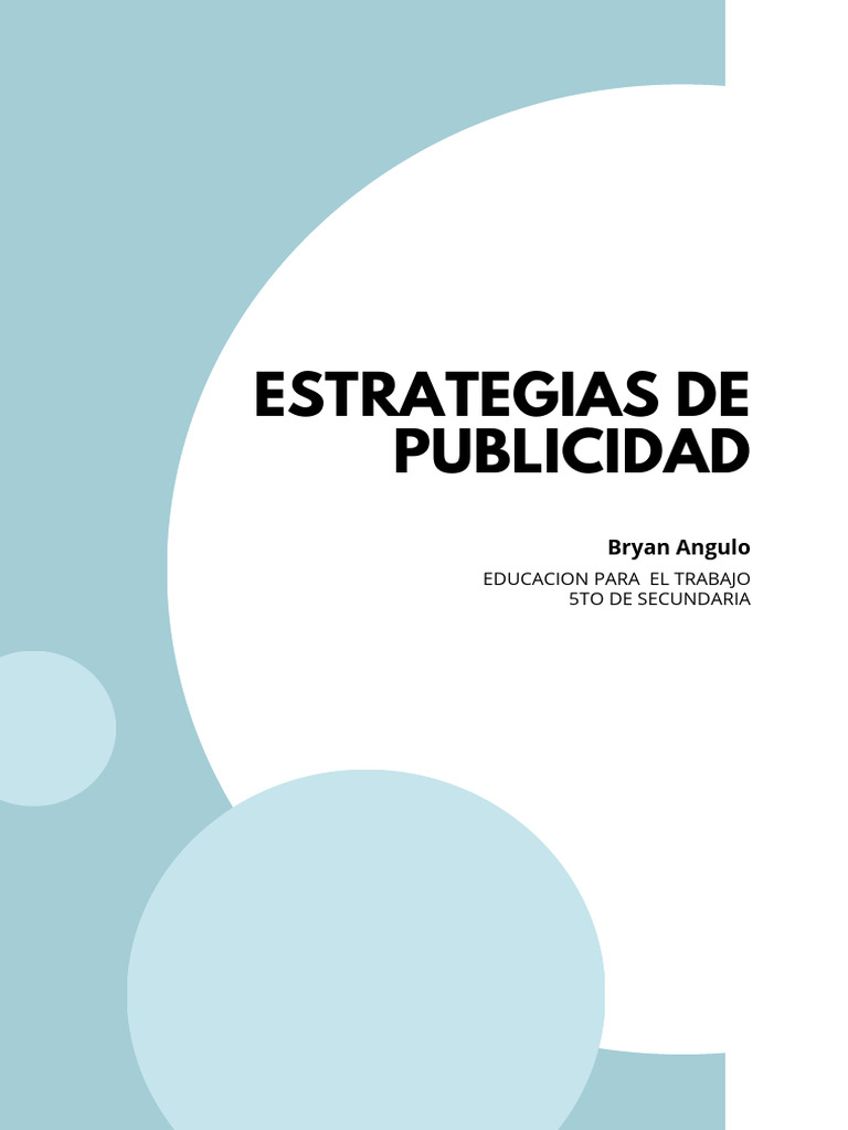 Portada Propuesta de Proyecto Creativo Azul | PDF | Marketing | Publicidad