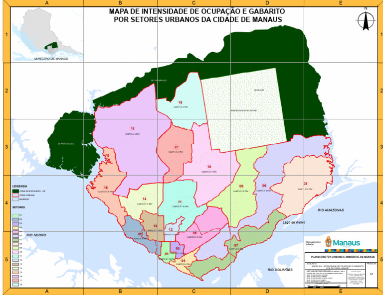 MAPA ANEXO XIII - MAPA DE INTENSIDADE DE OCUPAÇÃO E GABARITO POR ...