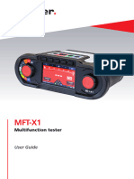 Manual Megger MFT-X1 - Multifunción