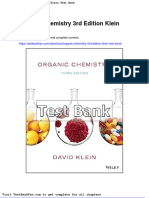Organic Chemistry 3rd Edition Klein Test Bank