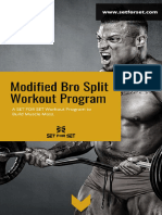 SFS Modified Bro Split Workout Program