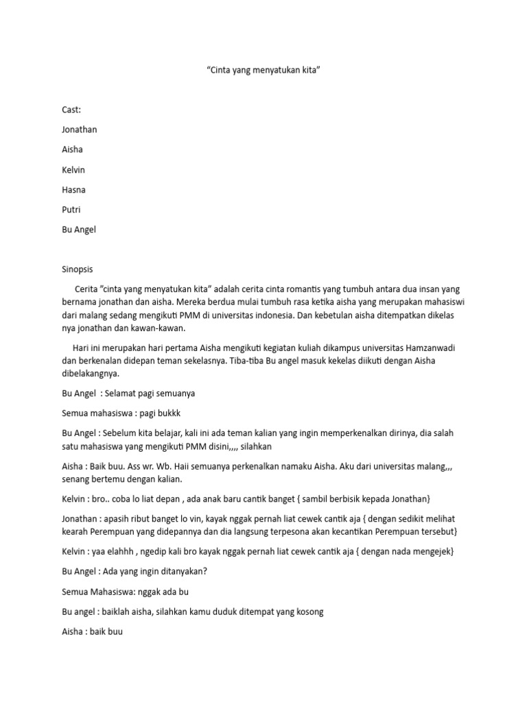 Cinta di Kampus: Kisah Jonathan dan Aisha | PDF | Agama & Spiritualitas