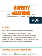 Slide 3 - Practice Exercise - Property Relations