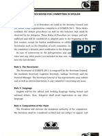 Rules of Procedure for Committees in English for IUSMUN 2011