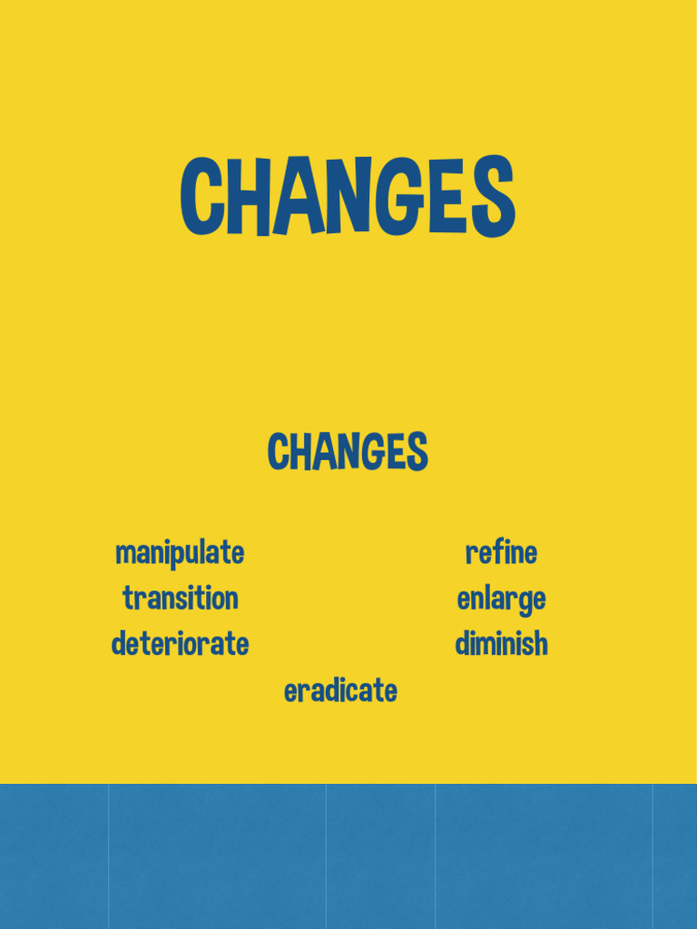 CHANGES TO OR CHANGES IN visual data 2