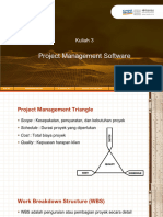 GDA 401 Manajemen Proyek - 3 Software Manajemen Proyek