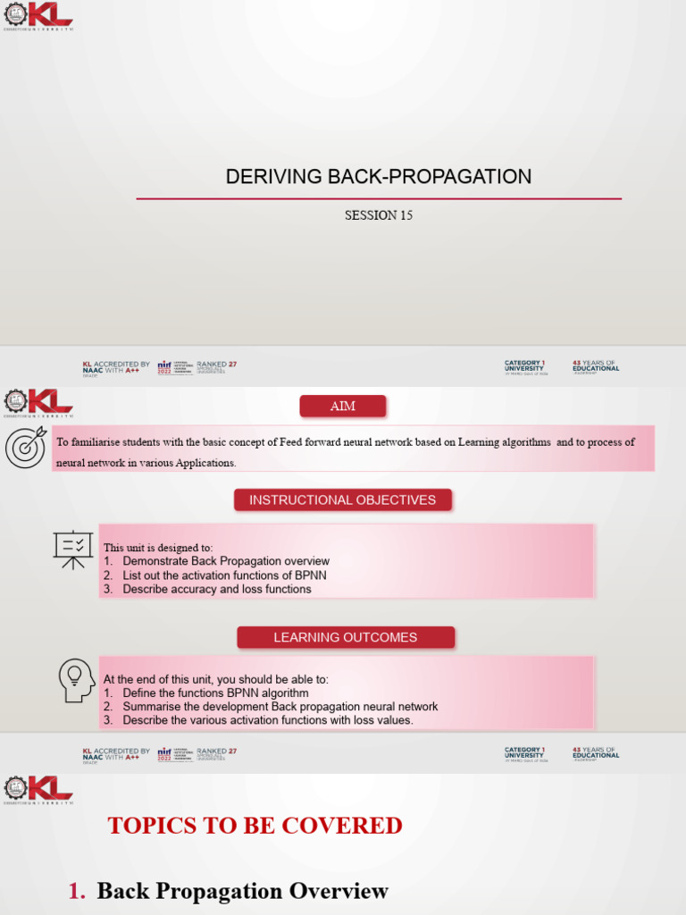 ML Session 15 Backpropagation | PDF | Artificial Neural Network ...