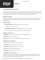 Functions and Packages