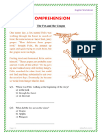 Comprehension Worksheet