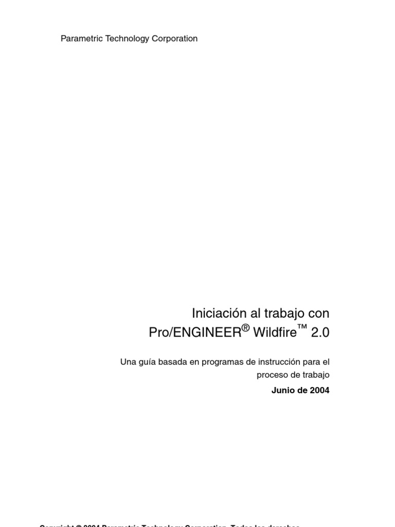 Pro Engineer - Wildfire v2.0 Caste Llano Tutorial | PDF | Archivo de ...