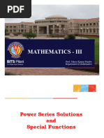 Power Series Solutions - Complete