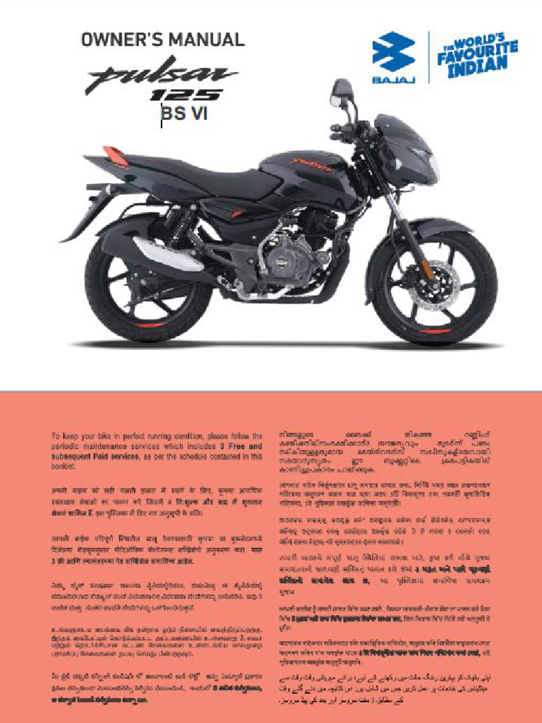 Pulsar 125 | PDF | Clutch | Motor Oil