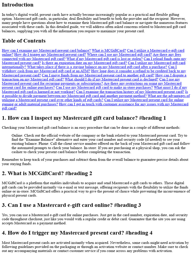 209148mastercard Gift Card Balance: Often Asked Questions Answered ...