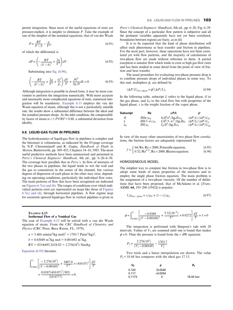 Two Phase Flow Pressure Drop Calculation James R. Couper, W. Roy Penney ...