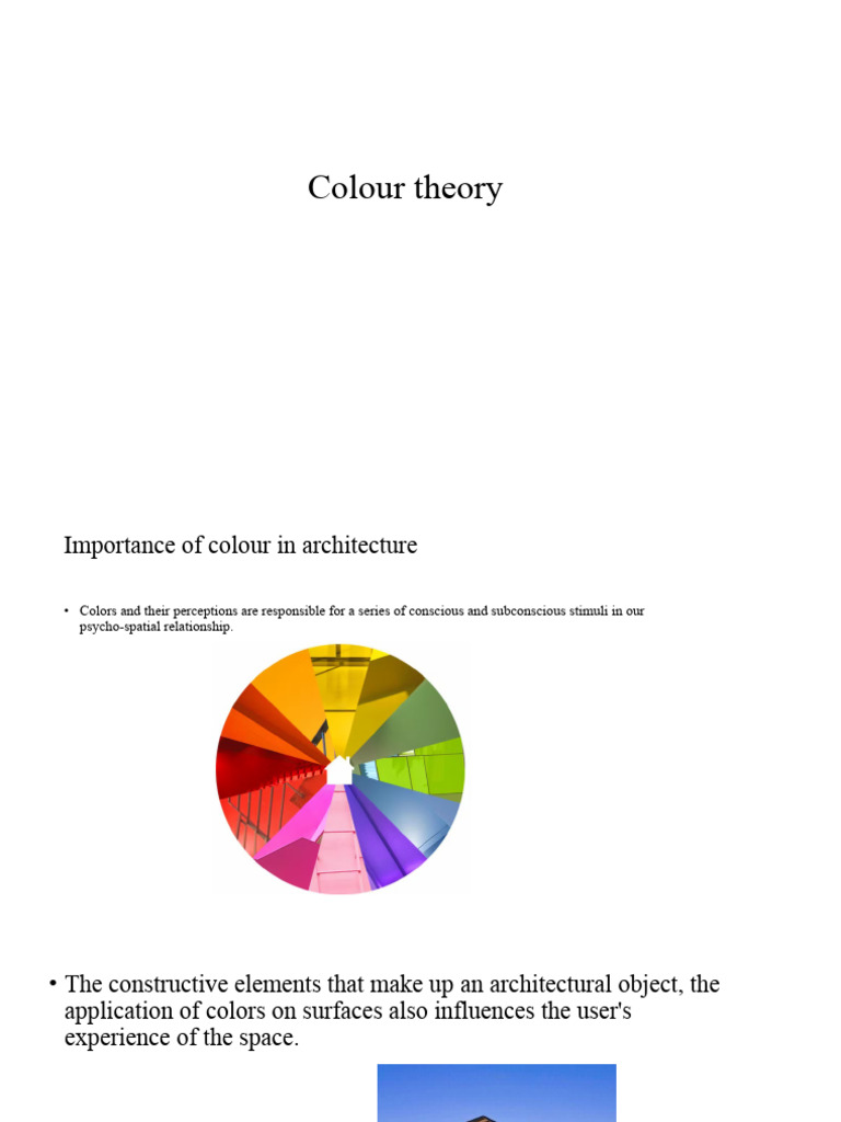 Color Theory PDF Color Perception