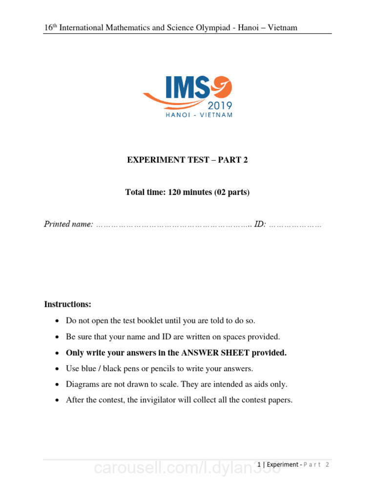 2019 Science Experiment Part 2 Question Pdf Molluscs