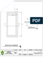 Detail Pelat Komposit: Potongan A-A