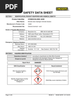 Hydrochloric Acid 33% Safety Data Sheet | PDF | Water | Combustion
