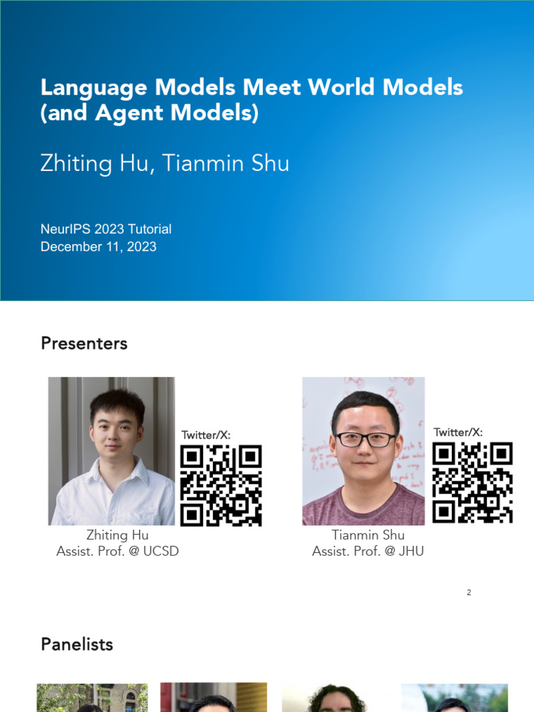 Language and World Models in AI | PDF | Theory Of Mind | Reason