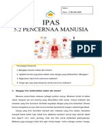 MATERI IPAS - Organ Pencernaan Manusia