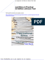 Organizational Ethics A Practical Approach 3rd Edition Johnson Test Bank