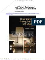 Organizational Theory Design and Change 6th Edition Jones Test Bank