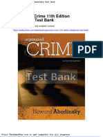 Organized Crime 11th Edition Abadinsky Test Bank