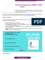 WIPO UPSC Notes