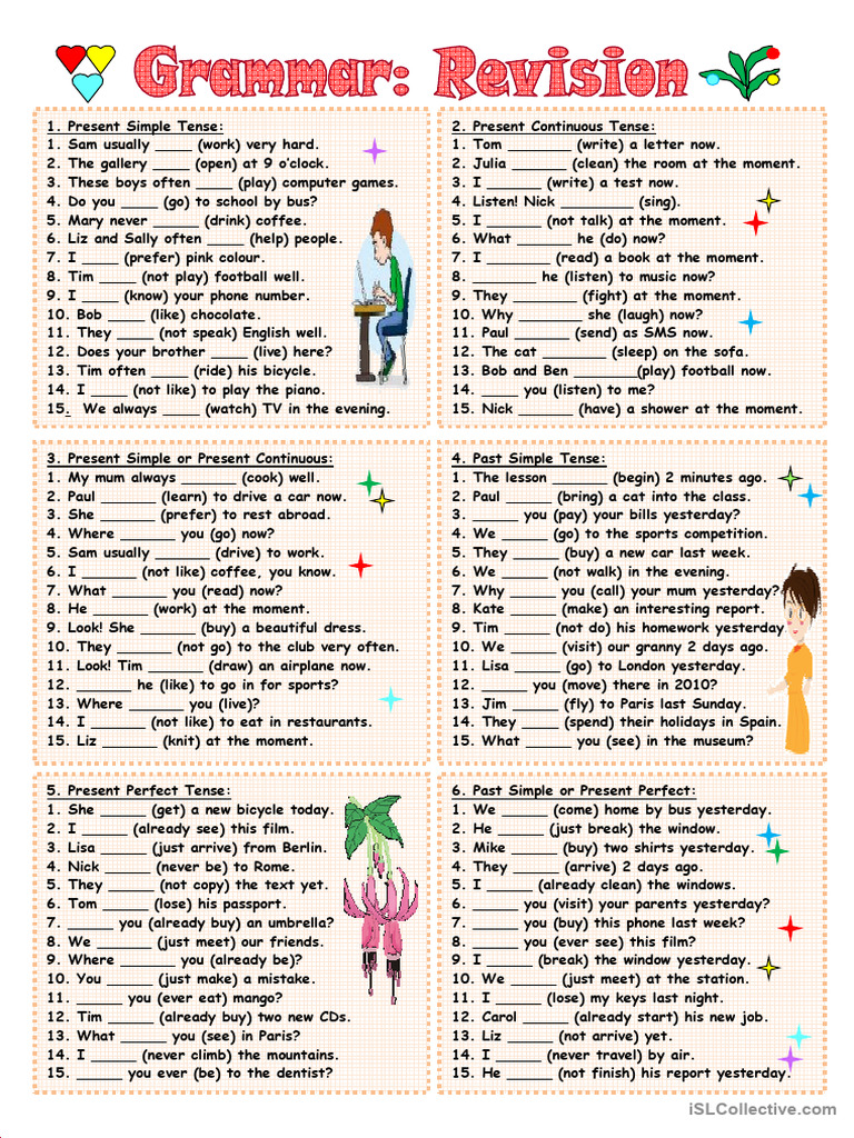 Grammar Revision | PDF | Language Arts & Discipline
