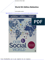 Our Social World 5th Edition Ballantine Test Bank