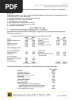 Malik Group of Companies (Disposal + Acquisition) : Cfap 1: A A F R