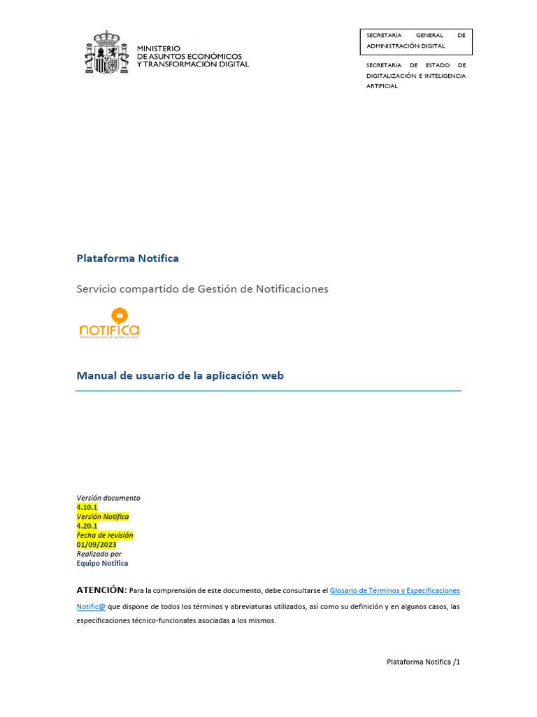 Notifica-Manual-Usuario | PDF | Aplicación web | Archivo de computadora