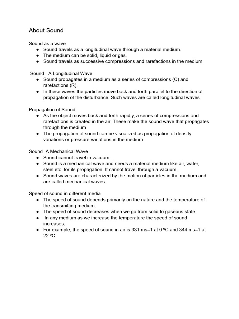 About Sound | PDF