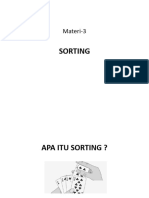 Materi 3 Sorting